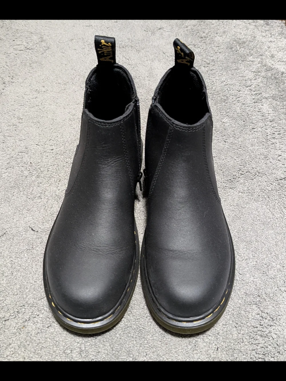 Dr. Martens Youth Black Chelsea Zip Boots